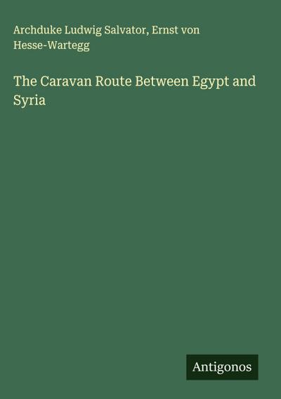 The Caravan Route Between Egypt and Syria