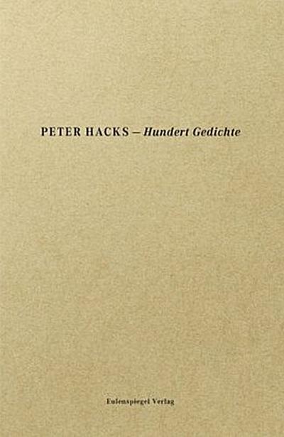 Hundert Gedichte