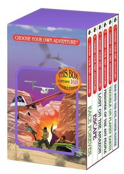 Choose Your Own Adventure 6-Book Boxed Set #2 (Race Forever, Escape, Lost on the Amazon, Prisoner of the Ant People, Trouble on Planet Earth, War with the Evil Power Master)