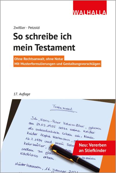 So schreibe ich mein Testament