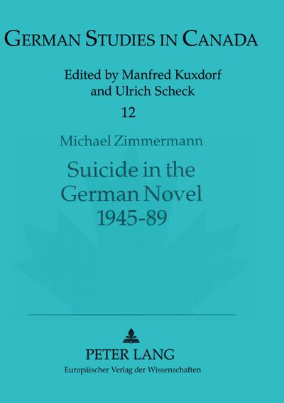 Suicide in the German Novel 1945-89