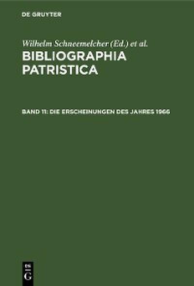Die Erscheinungen des Jahres 1966