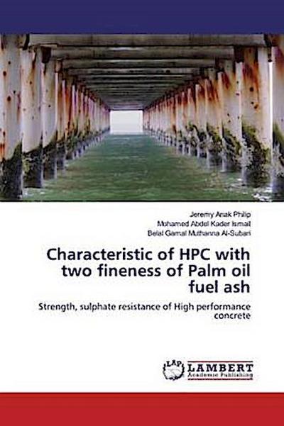Characteristic of HPC with two fineness of Palm oil fuel ash