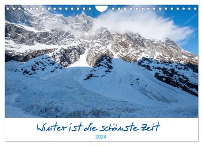 Winter ist die schönste Zeit (Wandkalender 2024 DIN A4 quer), CALVENDO Monatskalender