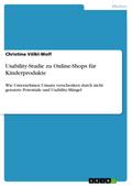 Usability-Studie zu Online-Shops für Kinderprodukt