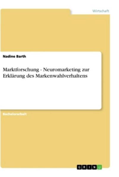 Marktforschung - Neuromarketing zur Erklärung des Markenwahlverhaltens