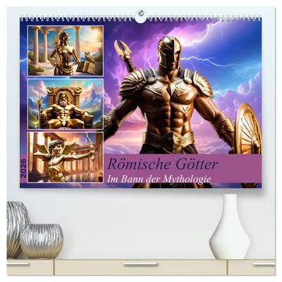 Römische Götter (hochwertiger Premium Wandkalender 2026 DIN A2 quer), Kunstdruck in Hochglanz