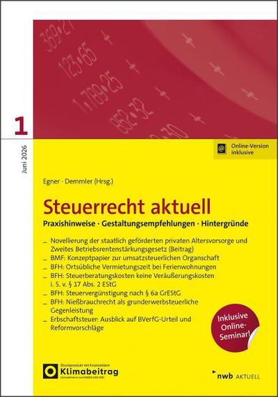 Steuerrecht aktuell 1/2026