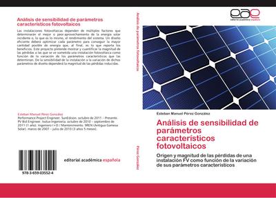 Análisis de sensibilidad de parámetros característicos fotovoltaicos