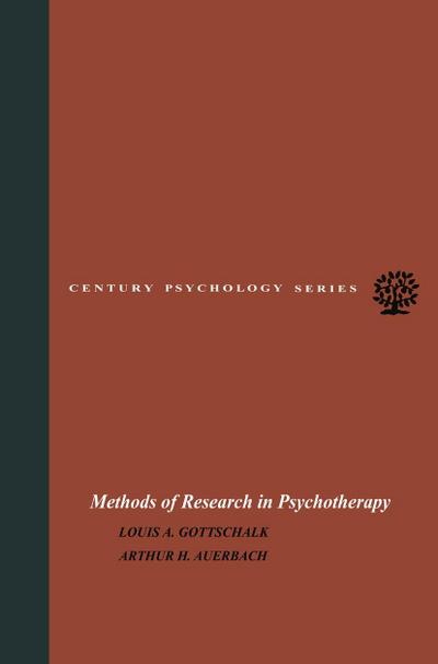 Methods of Research in Psychotherapy