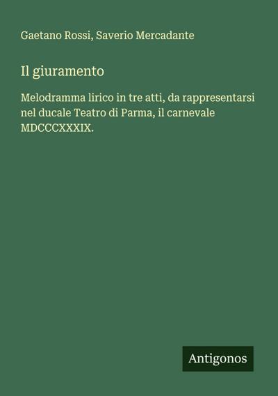 Il giuramento