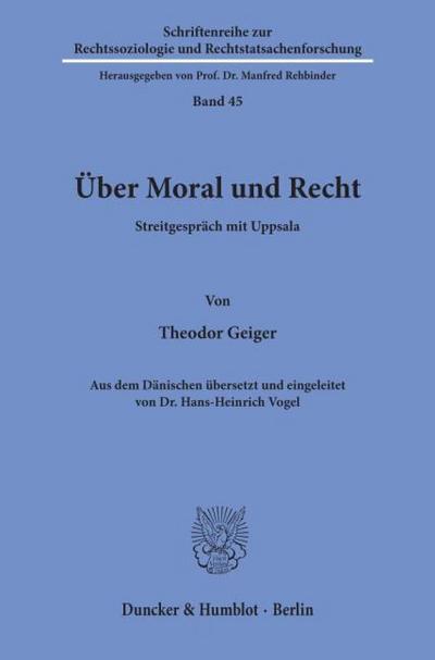 Über Moral und Recht.