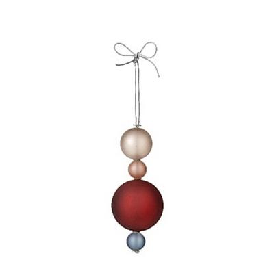 broste Copenhagen Weihnachtsdeko `String` Rot