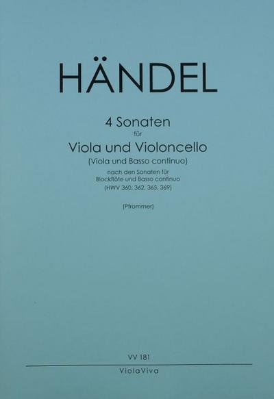 4 Sonatenfür Viola und Violoncello (Bc)