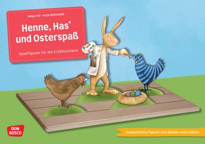 Henne, Has’ und Osterspaß. Erzählschienen-Figurenset