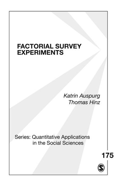 Factorial Survey Experiments