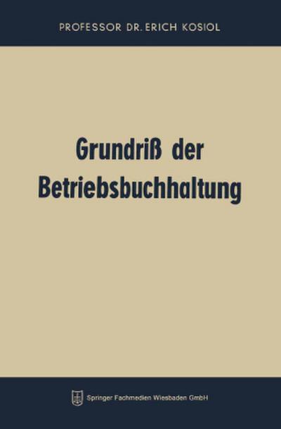 Grundriß der Betriebsbuchhaltung
