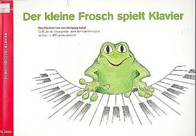 Der kleine Frosch spielt Klavier