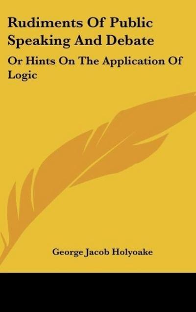 Rudiments Of Public Speaking And Debate