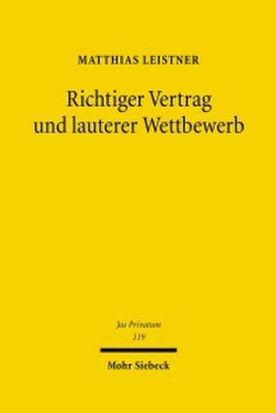 Richtiger Vertrag und lauterer Wettbewerb