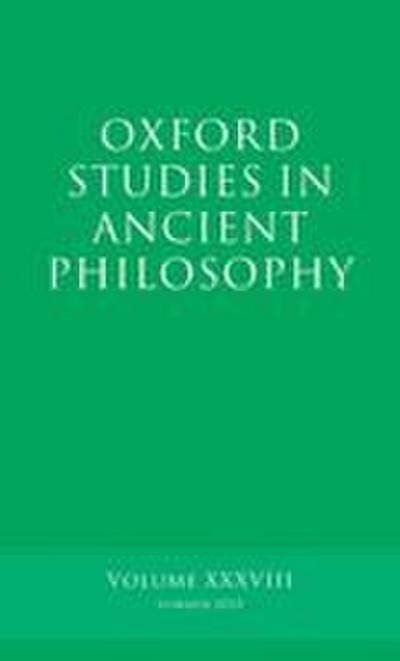 Oxford Studies in Ancient Philosophy