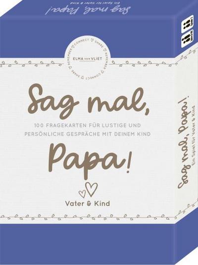 Elma van Vliet Sag mal, Papa!: 100 Fragekarten für lustige und persönliche Gespräche mit deinem Kind | Geschenk für Vater & Kind (Elma van Vliet - Quizze & Fragespiele)