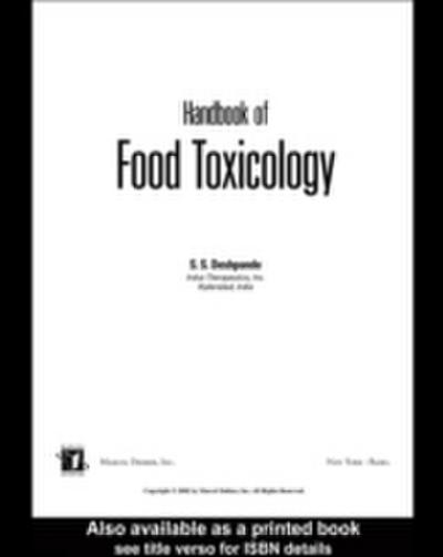 Handbook of Food Toxicology