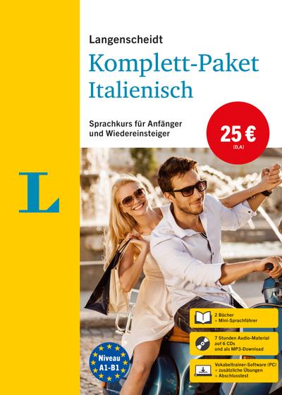 Langenscheidt Komplett-Paket Italienisch: Sprachkurs mit 2 Büchern, 6 Audio-CDs, MP3-Download, Software-Download: Sprachkurs für Einsteiger und Fortgeschrittene