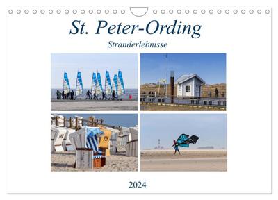 St. Peter-Ording Stranderlebnisse (Wandkalender 2024 DIN A4 quer), CALVENDO Monatskalender