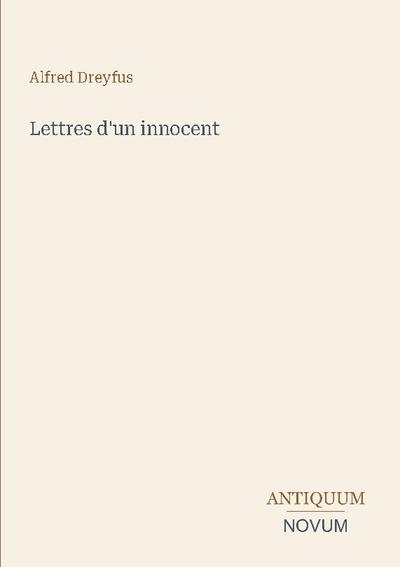 Lettres d’un innocent