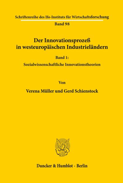 Der Innovationsprozeß in westeuropäischen Industrieländern.