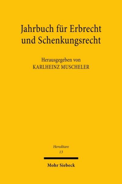 Jahrbuch für Erbrecht und Schenkungsrecht