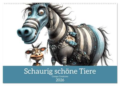 Creepy Creatures (Wandkalender 2026 DIN A2 quer), CALVENDO Monatskalender