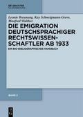 Die Emigration deutschsprachiger Rechtswissenschaftler ab 1933 Bd.2