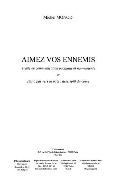 Aimez vos ennemis