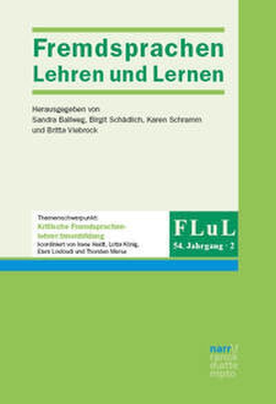 FLuL - Fremdsprachen Lehren und Lernen 54, 2