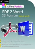 PDF-2-Word X3 Premium. Für Windows 8 und 7, Vista, XP (jeweils 32- und 64-Bit)