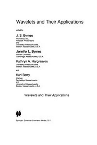 Wavelets and Their Applications