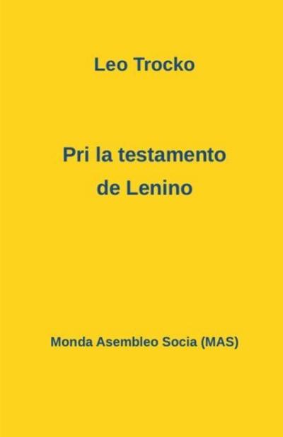 Pri la testamento de Lenino