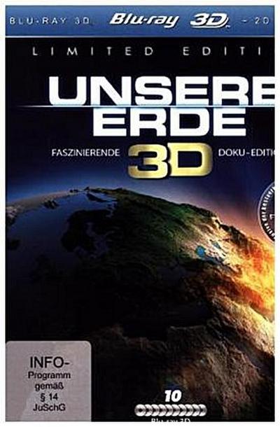 Unsere Erde Real 3D, 10 Blu-ray (Limited Special Edition)