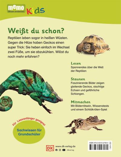 memo Kids. Reptilien