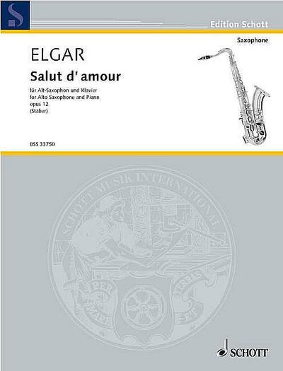 Salut d’amour op. 12/3für Alt-Saxophon und Klavier