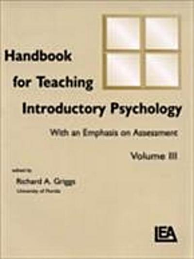 Handbook for Teaching Introductory Psychology