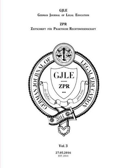 German Journal of Legal Education - 2016 - Vol. 3