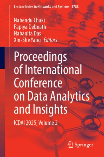 Proceedings of International Conference on Data Analytics and Insights