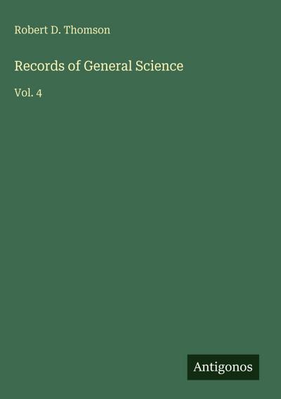 Records of General Science