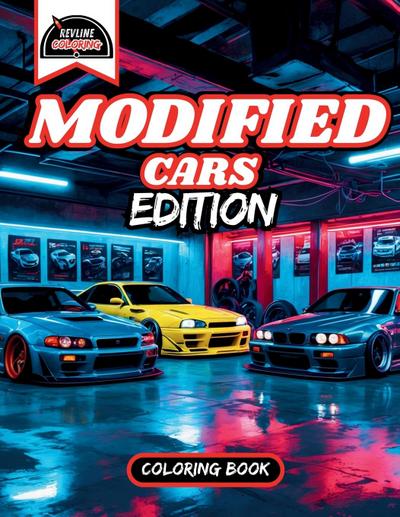 Revline Coloring Modified Cars Edition Car Coloring Book