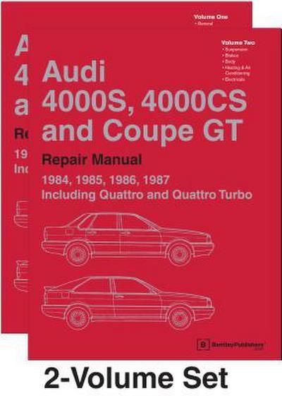 Audi 4000s, 4000cs and Coupe GT (B2 Repair Manual: 1984, 1985, 1986, 1987
