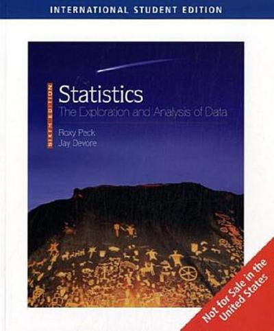 Statistics: The Exploration & Analysis of Data