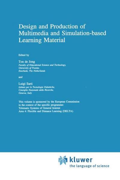 Design and Production of Multimedia and Simulation-based Learning Material